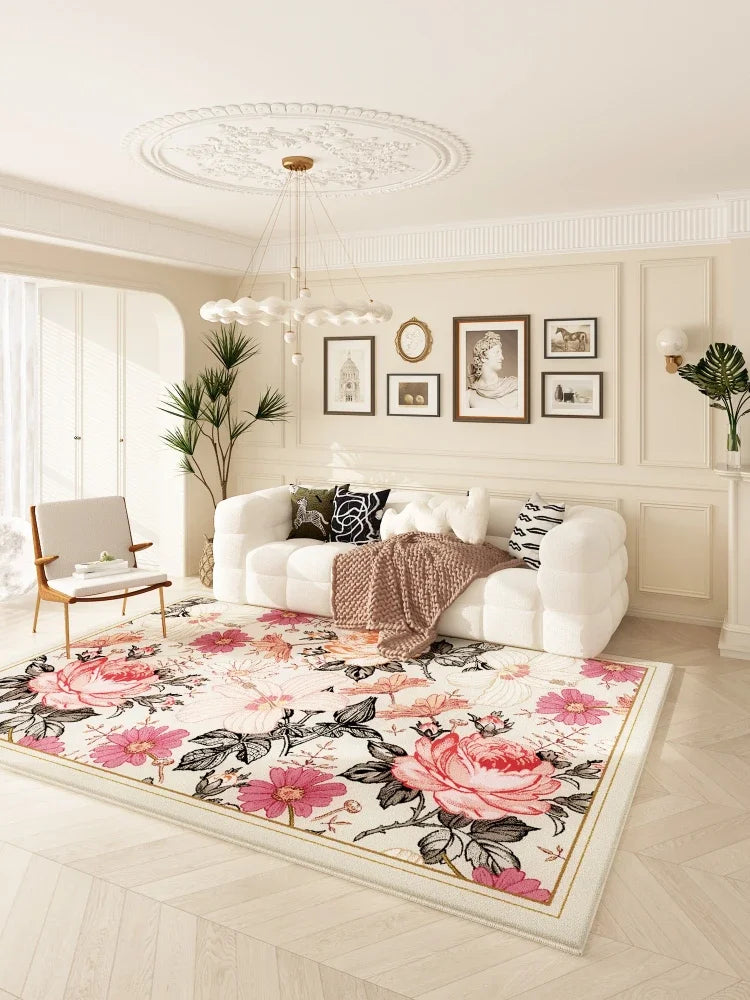 Tapete Floral Artístico para Sala de Estar e Quarto - Conforto e Beleza em Vários Modelos