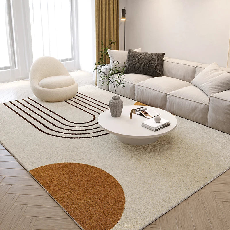 Nordic style rugs for living room, bedroom. Abstract art in simple lines. Various models and sizes at a good price