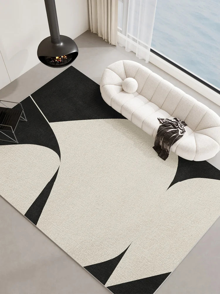 Alfombras modernas y minimalistas para salón, dormitorio. Alfombras grandes con motivos geométricos irregulares, en varios tamaños