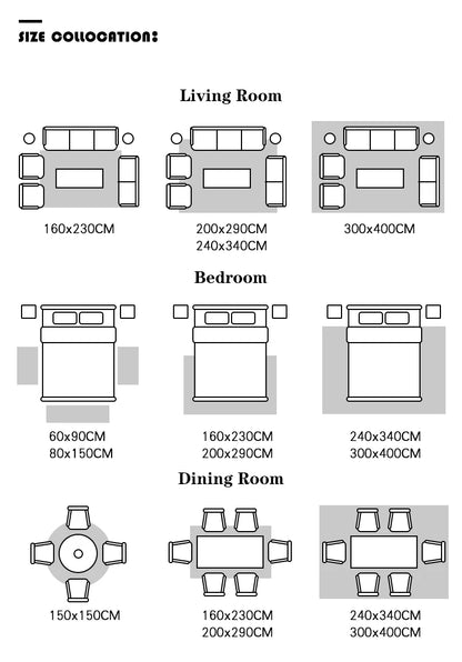 Tapetes modernos minimalistas para a sala, quarto, decoração da casa. Várias dimensões a preços baixos