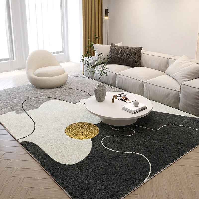 Nordic style rugs for living room, bedroom. Abstract art in simple lines. Various models and sizes at a good price