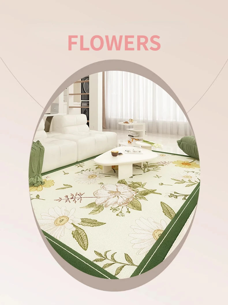 Tapete Floral Artístico para Sala de Estar e Quarto - Conforto e Beleza em Vários Modelos