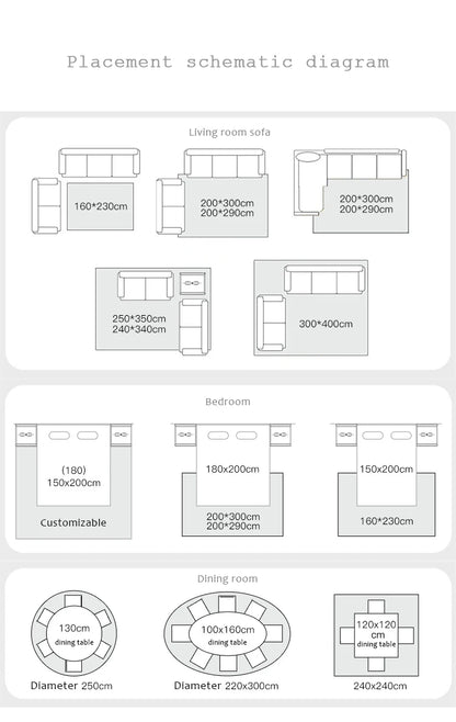 Tapetes modernos minimalistas para a sala, quarto, decoração da casa. Várias dimensões a preços baixos