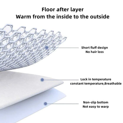 Tapete Nórdico Lavável para Quarto e Sala de Estar - Decoração Moderna e Elegante