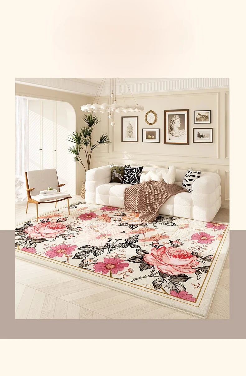 Tapete Floral Artístico para Sala de Estar e Quarto - Conforto e Beleza em Vários Modelos